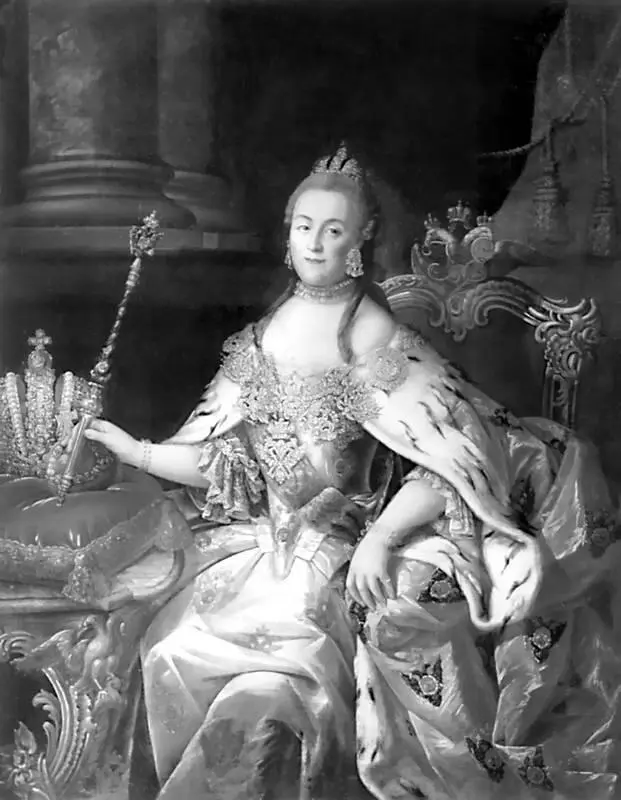 Портрет Екатерины II Художник Алексей Антропов 1766 Суровая школа жизни и - фото 20