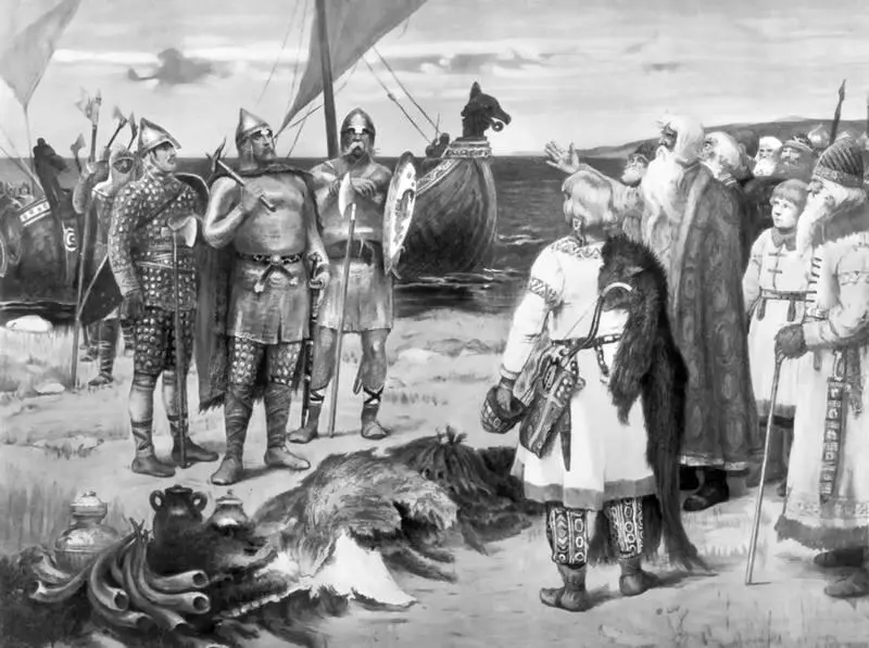 Вряги Художник Виктор Васнецов 1909 ПЕРВЫЕ КНЯЗЬЯ КИЕВСКОЙ РУСИ - фото 31