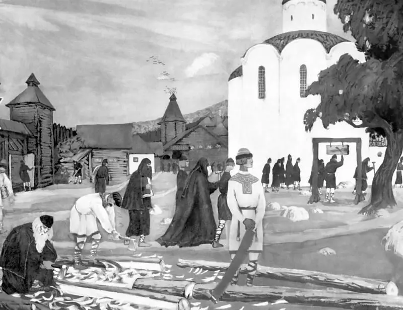 В монастыре Художник Борис Кустодиев 1907 В 1322 году Юрий вместе с - фото 41