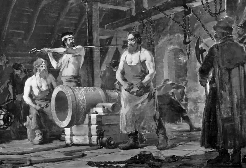 Андрей Чохов с учениками 1605 год Художник Владилен Никифоров 1955 ЦАРЬ - фото 52