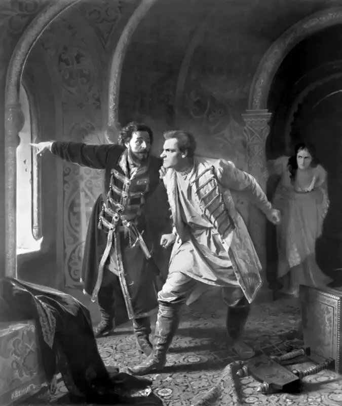 Последние минуты Дмитрия Самозванца Художник Карл Вениг 1879 Между тем - фото 54