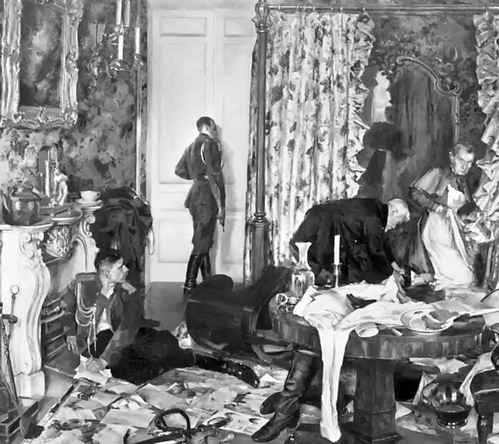 Бегство Керенского из Гатчины в 1917 году Художник Григорий Шегаль 19371938 - фото 74