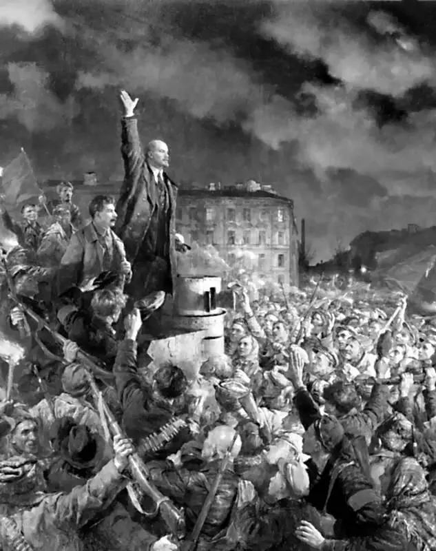 Да здравствует социалистическая революция Художник Владимир Серов 1951 В - фото 77