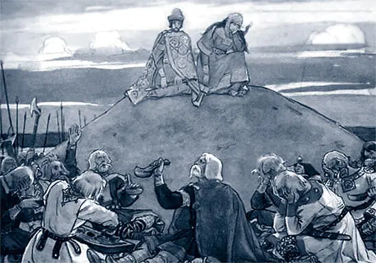 Тризна по Олегу Художник В М Васнецов В Киев Великий Град к полянам - фото 75