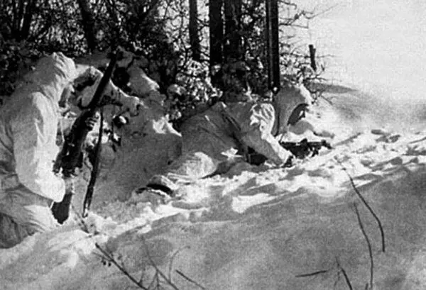 Финская снайперская пара на позиции Карельский перешеек 1940 г Зато в это же - фото 11