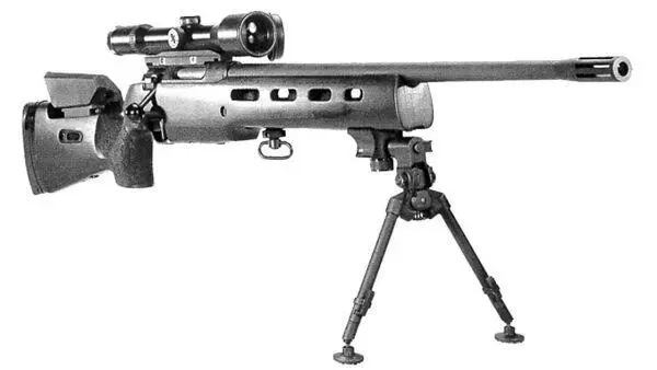 762мм магазинная снайперская винтовка SSG3000 с сошкой Тяжелый свободно - фото 231