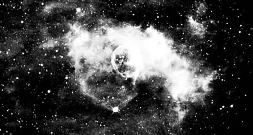Туманность NGC 7635 в которой можно различить пузырь звездного ветра зону - фото 103