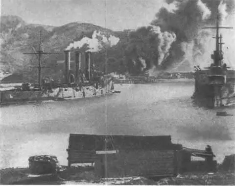 Русскояпонская война Оборона ПортАртура пожар над Золотой горой - фото 38