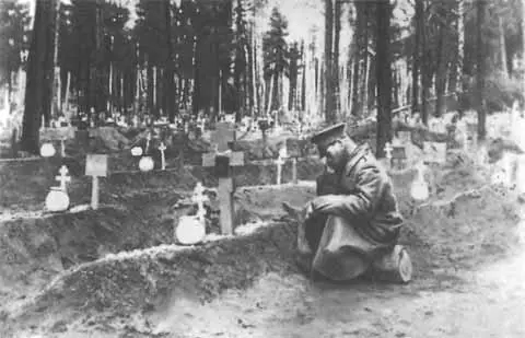 Солдатское кладбище Николай II с сыном Алексеем на военных позициях 1916 г - фото 50