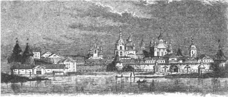 Соловецкий монастырь старинная гравюра Нынешний великий князь перенес сюда - фото 90