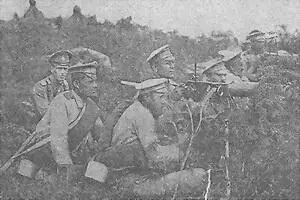 Расчет пулемета Максим обр 1910 г на позиции Пулемет на треножном станке - фото 34