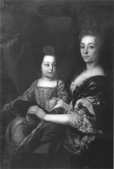 Фрейлина и подруга правительницы Юлиана Менгден с младенцемимператором 1741 - фото 35