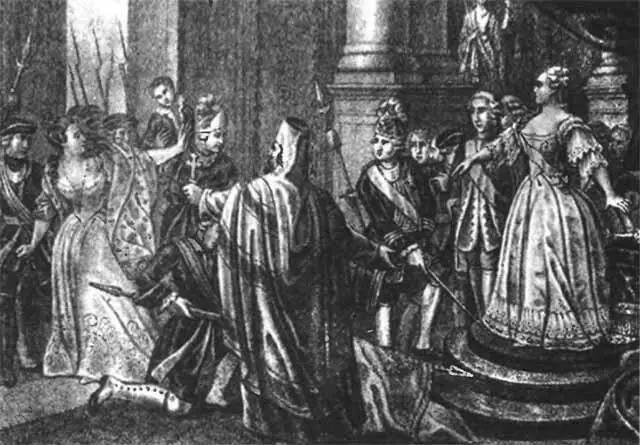 Таким виделось восшествие на престол Елизаветы Петровны спустя столетие Б - фото 41