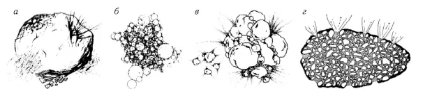 Рис 46 Модели кометных ядер Comets II 2005 а конгломерат льдов - фото 55