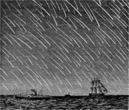 Рис 53 Огненный дождь у берегов Флориды 12 ноября 1799 г Клейн 1898 - фото 83