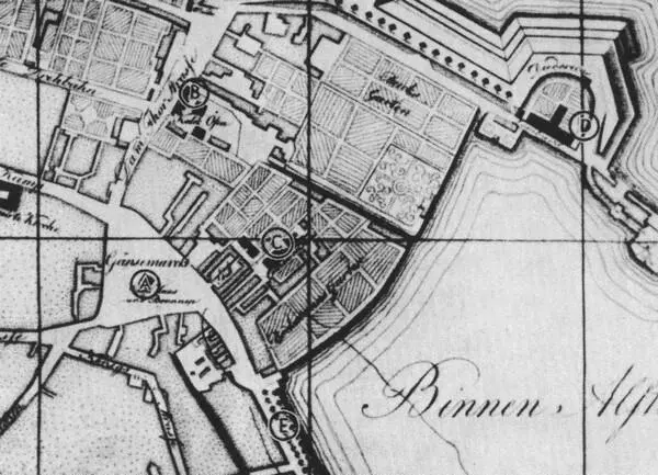 План квартала Гамбурга где находился Театр на Генземаркт место его помечено - фото 13