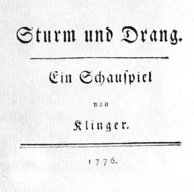 Буря и натиск ФМ Клингера Титульный лист первого издания драмы Якоб - фото 31