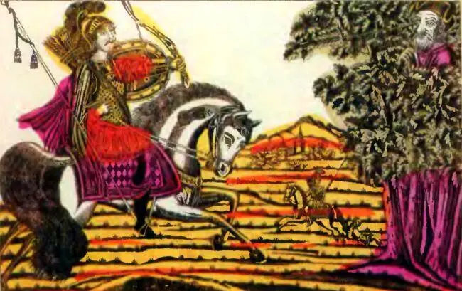 Илья Муромец и Соловей разбойник Лубок Иван Билибин Илья Муромец и - фото 18