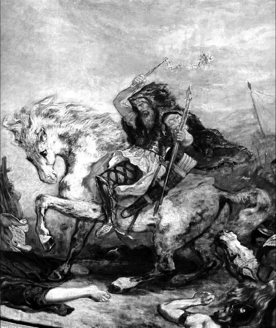 Делакруа Аттила Фрагмент фрески Ок 1840 Аттила умер вовремя Наследство - фото 8