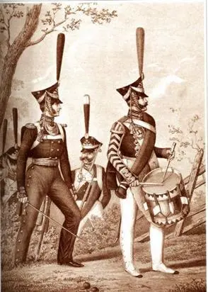 Оберофицер и нижние чины Лейбгвардии Измайловского полка 18121816годы А - фото 101
