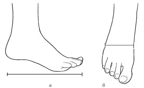 Мерки а длина стопы б ширина стопы Длина мыска Эта величина равна - фото 4