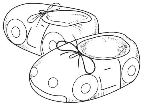 Тапочкимашинки Вам потребуется плотная хлопчатобумажная ткань - фото 122