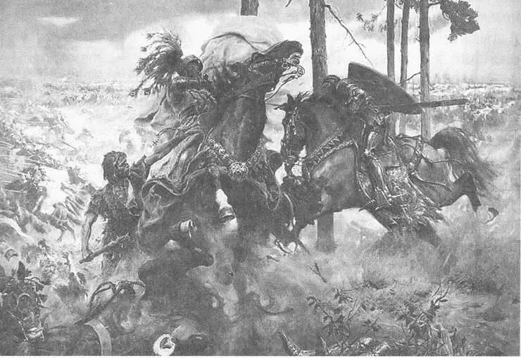 Битва под Грюнвапьдом Фрагмент диорамы 1910 года Битва под Грюнвальдом - фото 37
