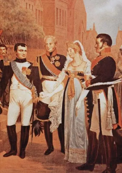 Неизвестный художник Александр I Наполеон и королева Прусская Луиза в - фото 47