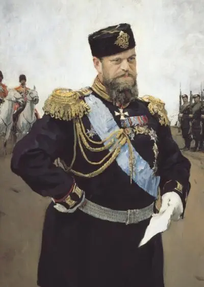 Серов В А Император Александр III Александрович на маневрах 29 августа - фото 69