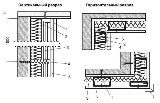 Рис 517Конструктивное решение узлов облицовки стен по каркасу на прямых - фото 339