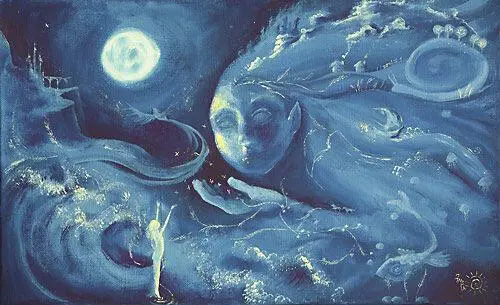 В брызгах синей канители Отражается луна Звуки красочной метели - фото 27