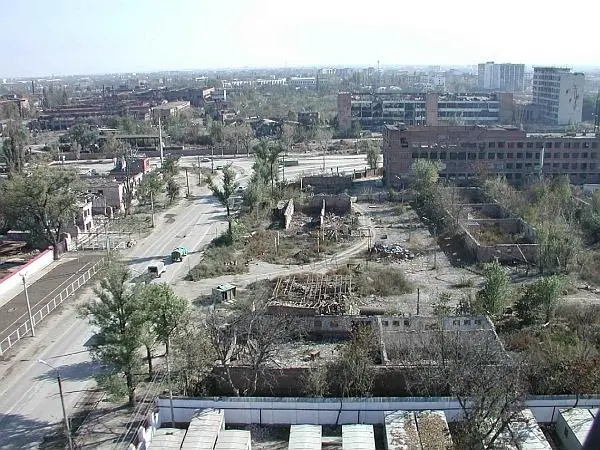 Виды разрушенного Грозного с борта вертолета 2008 г архив автора Только в - фото 44
