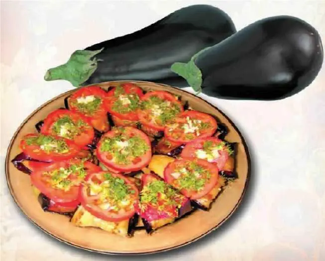 Вам понадобится 5 баклажанов 2 помидора 400 г тертого сыра 100 г - фото 56