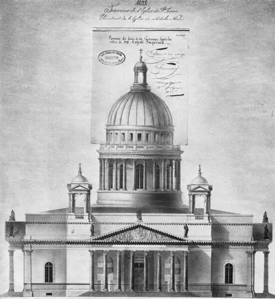 О Монферран Проект Исаакиевского собора Фасад вариант 1835 г О - фото 18