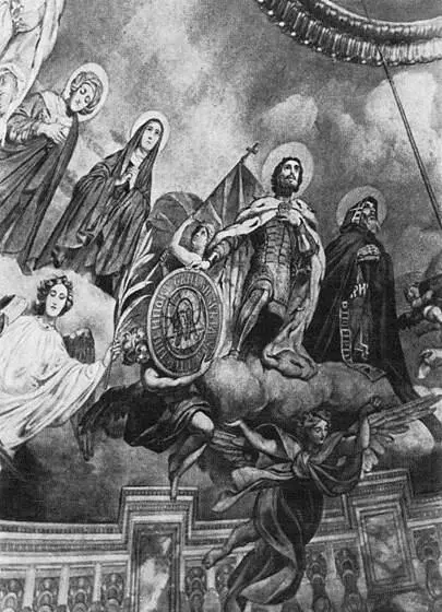 Святой Александр Невский и святой Исаакий Далматский Фрагмент интерьера - фото 49