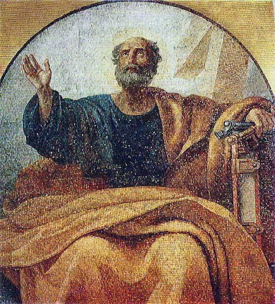 Мозаика Апостол Петр Первоначально по замыслу Монферрана началось создание - фото 59
