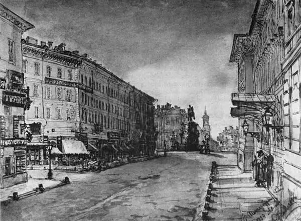 Памятник Николаю I Акварель В С Садовникова 1859 г Публикуется впервые - фото 111