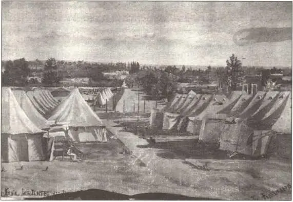 Русский лагерь в Телль альКебире С картины генерала Ф П Рерберга 1920 г - фото 39