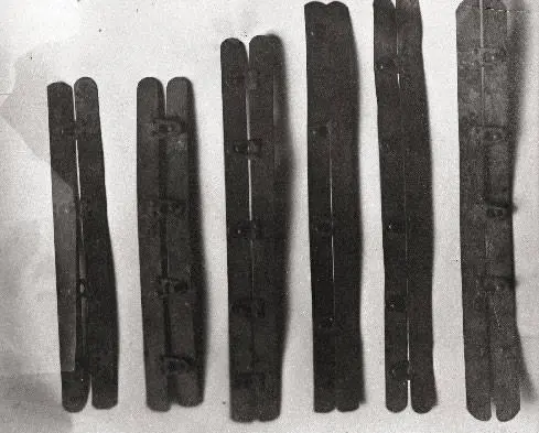 Шесть корсетных пластин найденные вблизи шахты в мае 1919 г Фотография Пьера - фото 60