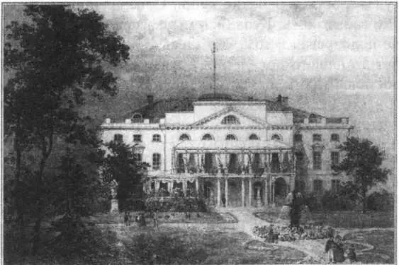 Нескучный Александрийский дворец С картины неизвестного художника 1850е - фото 107