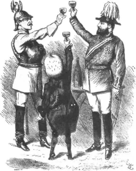 Карикатура на Тройственный союз 1882 г между Германией АвстроВенгрией и - фото 8