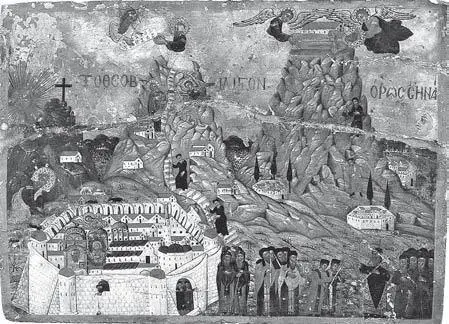 Икона XVIII века с изображением монастыря Св Екатерины на Синае Согласно - фото 24