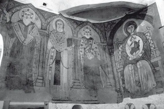 Богоматерь с Младенцем Фреска IV в Монастырь Антония Великого Выбрав - фото 28