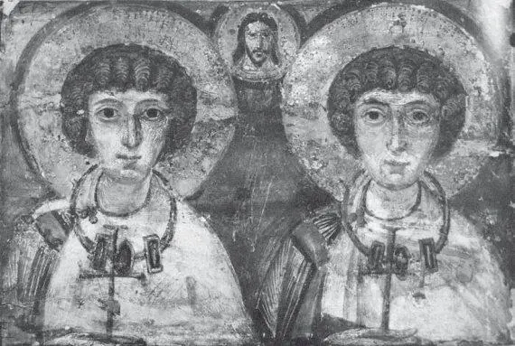 Мученики Сергий и Вакх Энкаустическая икона VI или VII в Монастырь Св - фото 71