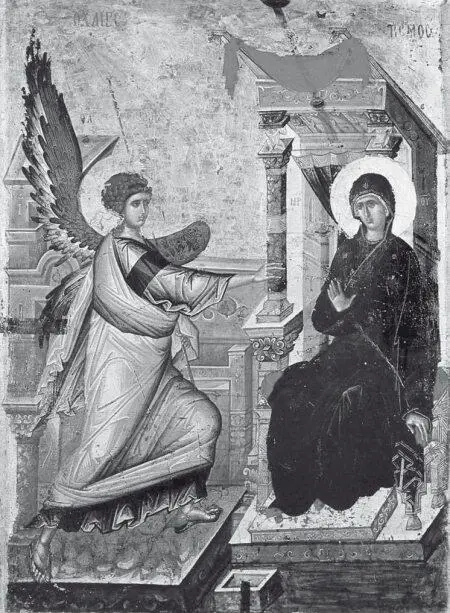Благовещение Икона из церкви Св Климента в Охриде XIV в Родился Григорий в - фото 119