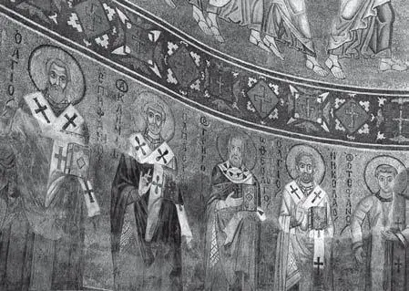 Отцы Церкви Мозаика алтаря Софийского собора в Киеве XI в Обращение - фото 131