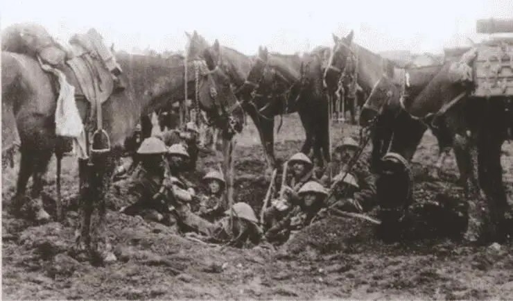Западный фронт Кавалеристы в ожидании сигнала атаки Кампания 1918 года - фото 196