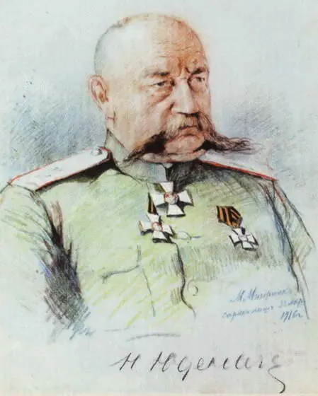 Генерал Н Н Юденич Трофеи турецкие знамена - фото 219