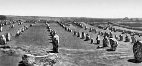 Аллеи менгиров близ Карнака в Бретани Бронзовые орудия и оружие Из - фото 70