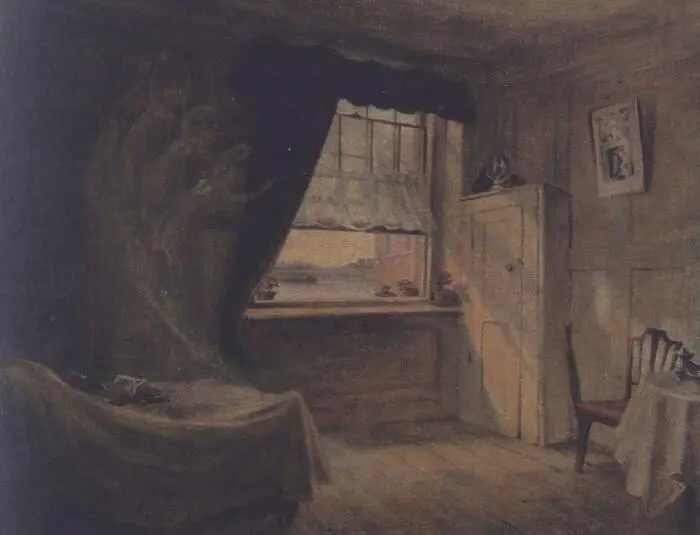 Frederic James Shields WILLIAM BLAKES ROOM Oil on canvas 1882 Manchester City - фото 17